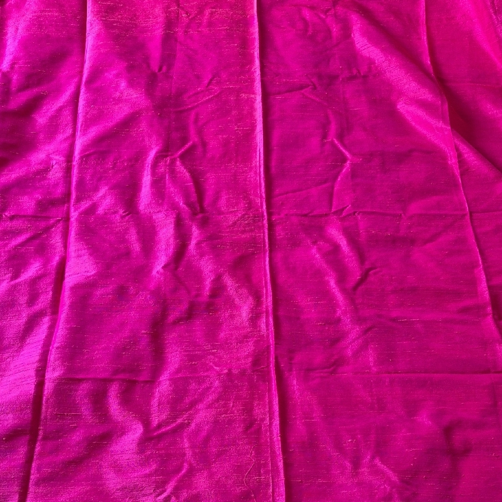 Dupioni Silk Fabric - Green, Pink, Orange/Pink Iridescent - Picture 8 of 16